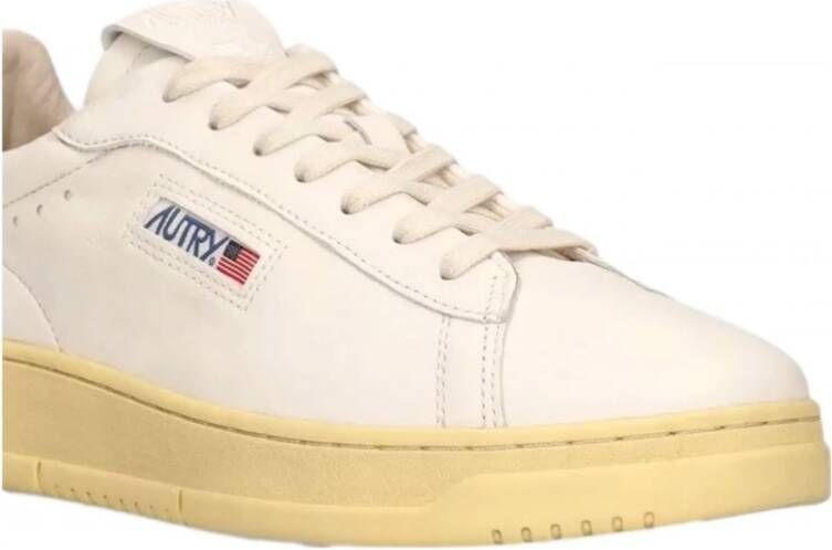 Autry Vintage witte leren sneakers Beige Heren