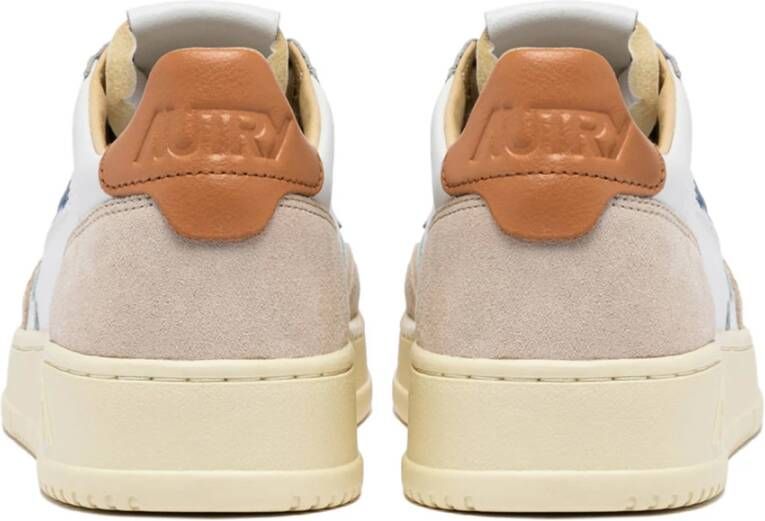 Autry Vintage Witte Leren Sneakers White Dames