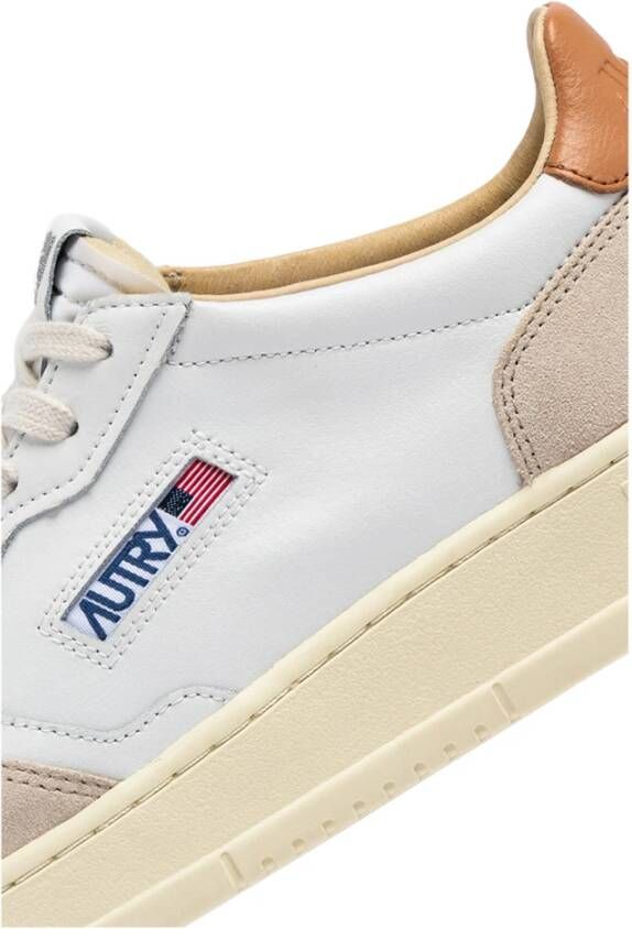 Autry Vintage Witte Leren Sneakers White Dames