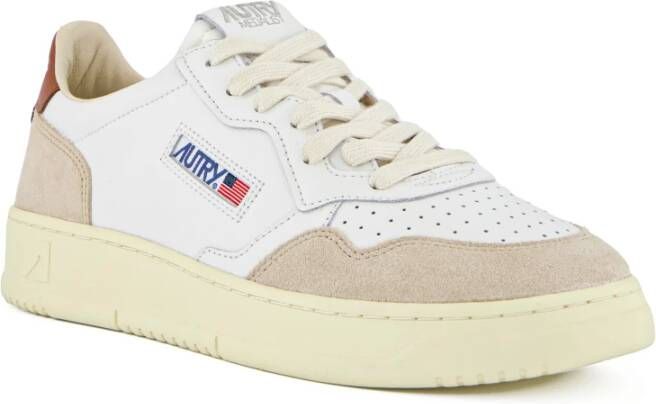 Autry Vintage Witte Leren Sneakers White Heren