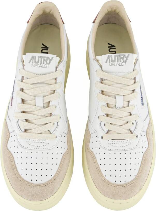 Autry Vintage Witte Leren Sneakers White Heren