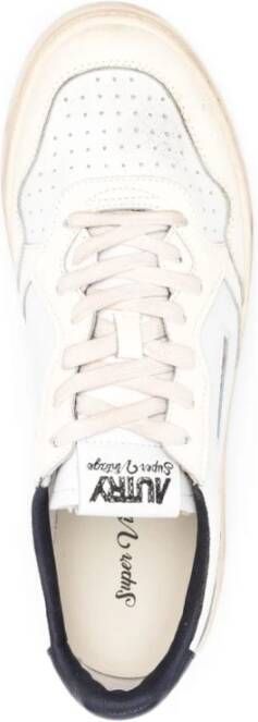 Autry Vintage Witte Sneakers Logo Patch White Heren