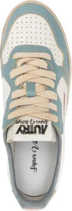 Autry Vintage Witte Sneakers met Logo