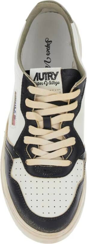 Autry Vintage Witte Sneakers voor Mannen