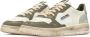 Autry Vintage Zilver en Khaki Sneakers Green Heren - Thumbnail 2