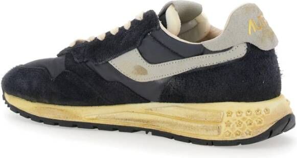 Autry Vintage Zwarte Lage Top Sneakers Logo Black Heren