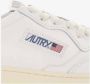 Autry Witte bruine leren sneakers Vintage geïnspireerd ontwerp Wit Heren - Thumbnail 7