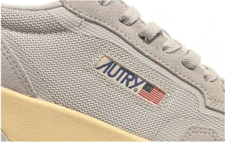 Autry Nylon Canvas Sneakers Gray Heren