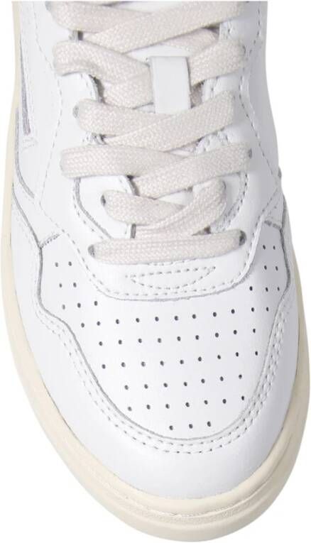Autry Wit Goud Lage Sneaker
