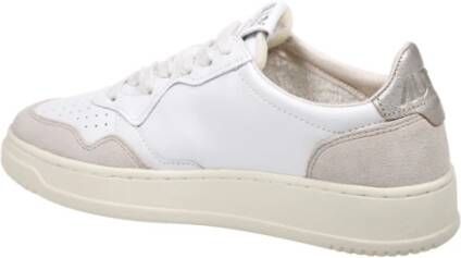 Autry Wit Goud Lage Sneaker White Dames