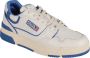 Autry Lage Leren Sneaker met Blauwe Suède Inzetstukken Wit Heren - Thumbnail 6