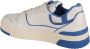 Autry Lage Leren Sneaker met Blauwe Suède Inzetstukken Wit Heren - Thumbnail 7