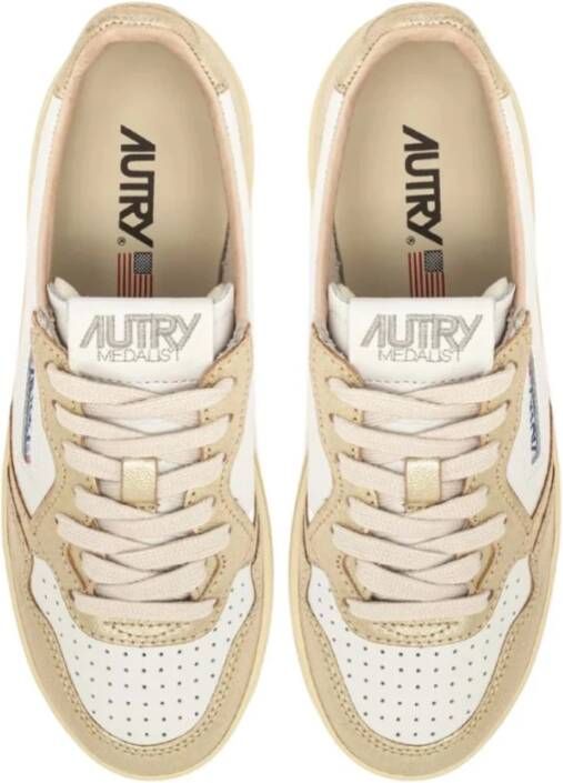 Autry Wit Platina Platform Sneakers Stijlvolle Look