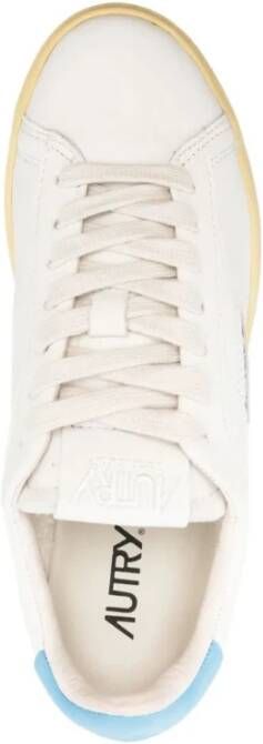 Autry Wit Blauw Lage Sneakers White Dames