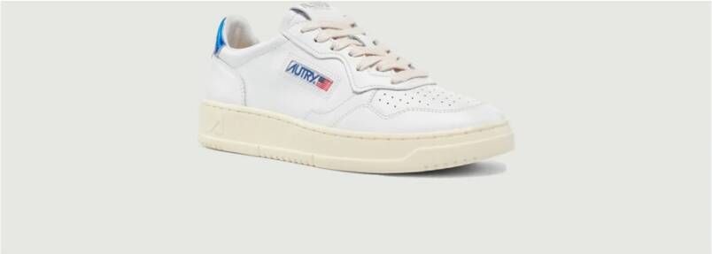 Autry Witte en Blauwe Medalist Low Sneakers White Dames