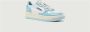 Autry Lage Leren Blauwe Medalist Sneakers Multicolor Dames - Thumbnail 10