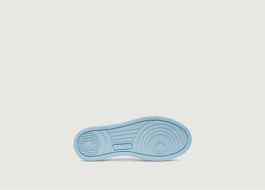 Autry Witte en Celeste Lage Sneakers Blue Dames