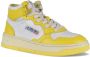 Autry Witte en Gele Leren Sneakers Yellow Dames - Thumbnail 2