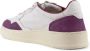 Autry Witte en paarse leren sneakers White Dames - Thumbnail 2