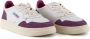 Autry Witte en paarse leren sneakers White Dames - Thumbnail 4