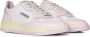 Autry Witte en Roze Lage Leren Sneakers Witte Roze Leren Sneakers voor Dames Multicolor White Dames - Thumbnail 44