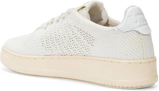 Autry Witte geperforeerde stoffen sneakers White Dames