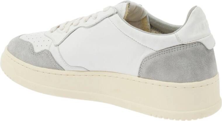 Autry Vintage-geïnspireerde lage sneakers van wit grijs leer White Heren - Foto 9
