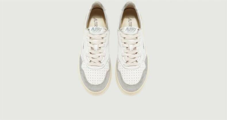 Autry Witte Grijze Medalist Low Sneakers White Heren