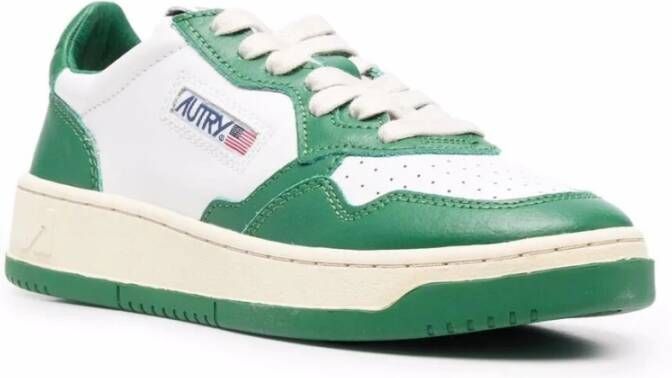 Autry Witte Groene Medalist Sneakers Green Dames