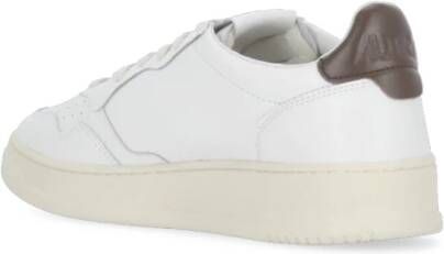 Autry Witte Lage Leren Sneakers voor Mannen Wit Heren