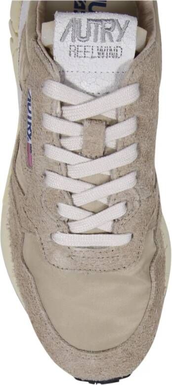Autry Witte Lage Sneaker Reelwind Stijl Beige Dames