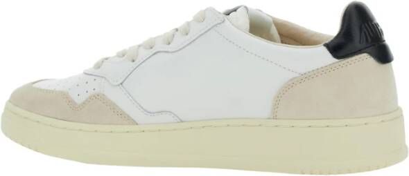 Autry Witte lage sneakers met beige suède White Heren