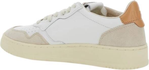 Autry Witte lage sneakers met logo White Dames