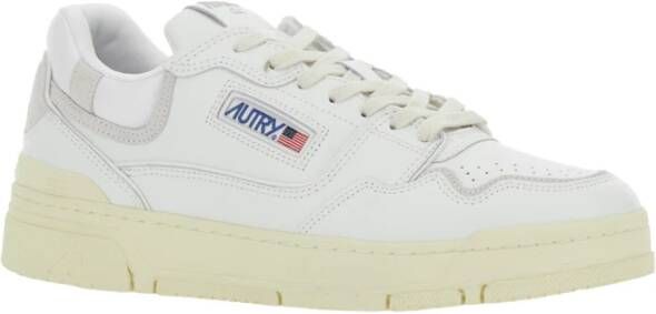 Autry Witte lage sneakers met logo White Heren