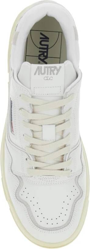Autry Witte lage sneakers met logo White Heren