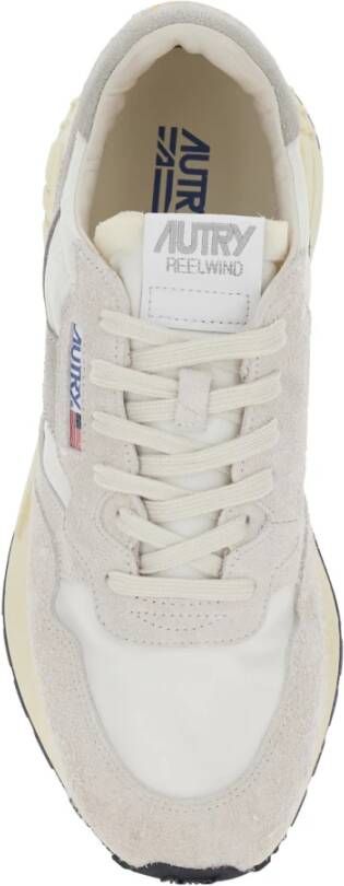 Autry Witte lage sneakers met logodetail