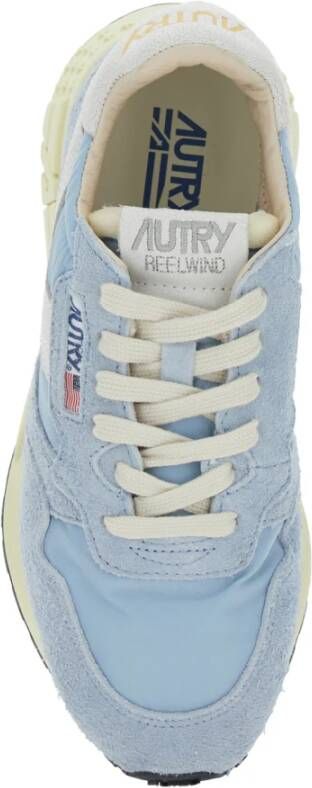 Autry Witte lage sneakers met logopatch Blue Dames