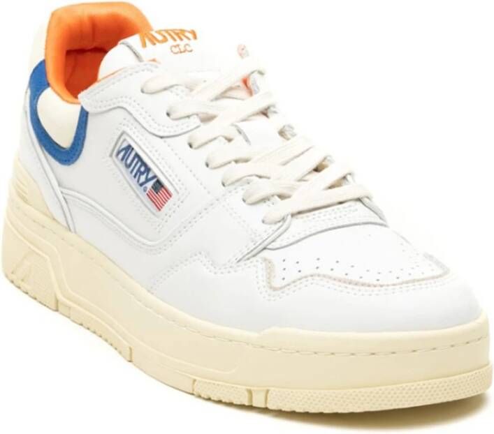 Autry Witte Lage Top Leren Sneakers White Dames