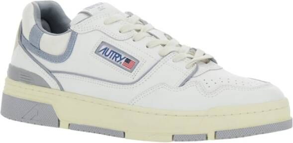 Autry Witte lage top logo patch sneakers White Heren