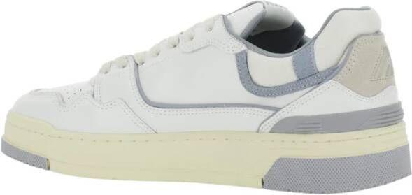 Autry Witte lage top logo patch sneakers White Heren