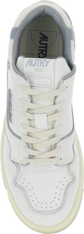 Autry Witte lage top logo patch sneakers White Heren