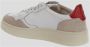 Autry Witte Lage Top Sneakers met Rode Tag White Dames - Thumbnail 3
