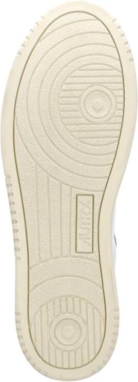 Autry Witte Leren Damessneakers Wit Dames