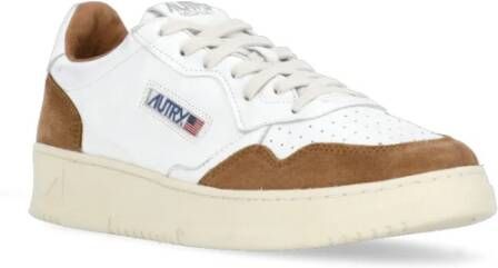 Autry Witte Leren en Stoffen Sneakers voor Mannen White Heren