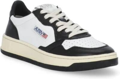 Autry Witte Leren en Stoffen Sneakers White Heren