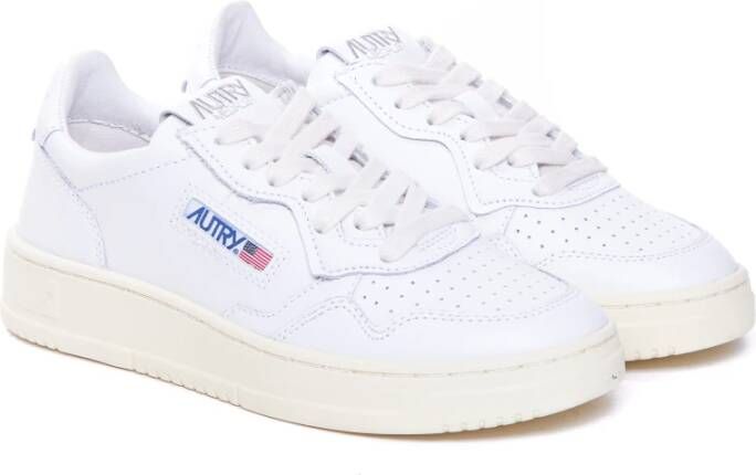 Autry Witte Leren Lage Sneakers