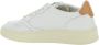 Autry Witte Leren Lage Sneakers met Logo Patch White Dames - Thumbnail 4