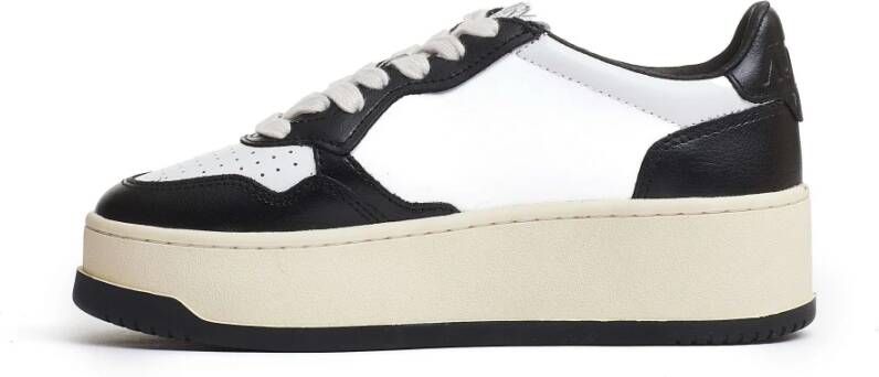 Autry Witte Leren Platform Sneakers