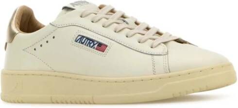 Autry Witte Leren Sneakers Dallas Stijl White Heren
