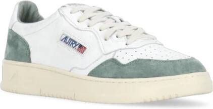 Autry Witte Leren Sneakers met Contrasterende Details White Heren